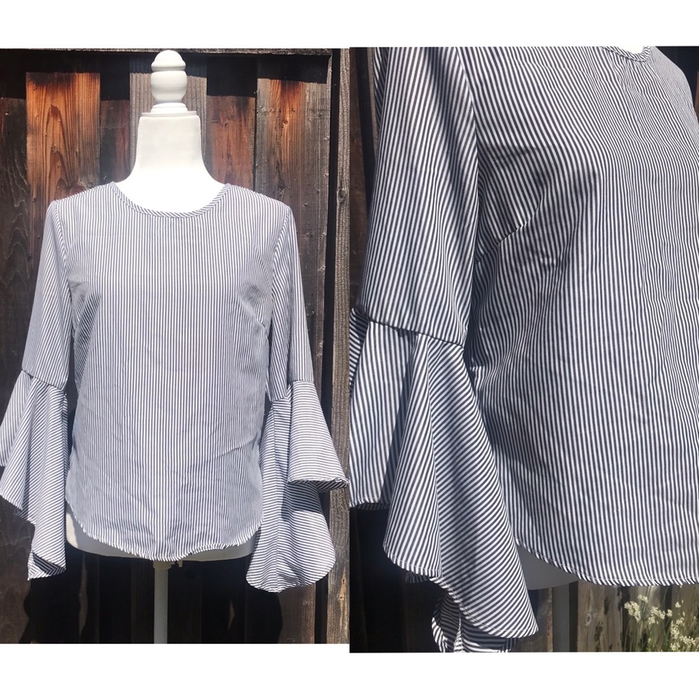 Contemporary striped blouse